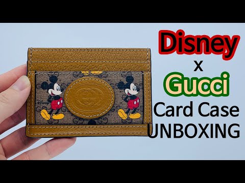 디즈니 미키 구찌 카드지갑 카드케이스 언박싱 Disney  Gucci Card Case Unboxing