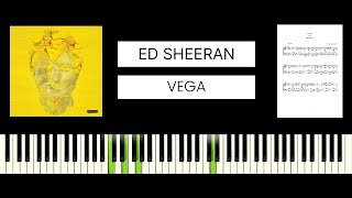 Ed Sheeran - Vega (BEST PIANO TUTORIAL & COVER) Resimi