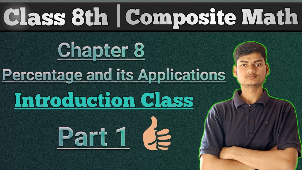 Class 8 Chapter 8 Percentage And Its Applications Introduction Class 8 Chapter 8 Percentage And Its Applications Introduction