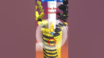 Stack Ball Gameplay |  Lv - 304 #shortsfeed #shorts #stackballgame