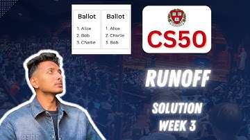 CS50 PSet 3 - Runoff Walkthrough (Step by Step for Beginners)