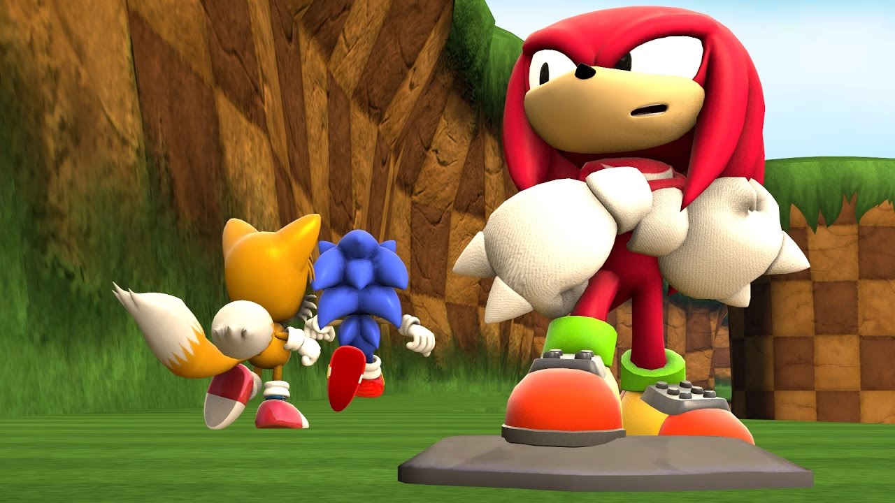 Sprite Animation, Knuckles & Tails Vs Sonic!