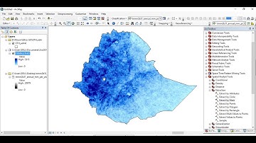 How to Download TRMM Precipitation Data and Estimate Erosivity Factor in ArcMap