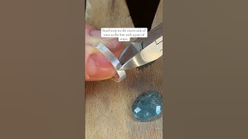 How to create bezel settings for Freeform cabochon gemstones #jewelrytutorial