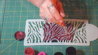 Polymer Clay Wish Stencil Review Mica Powder