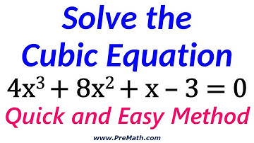 Solve Cubic Equations - Alternative Term Method