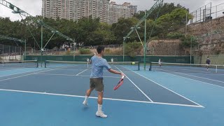 Tennis Practice | Hong Kong | Sloppy Casual Weekend Rallies | Yonex VCORE