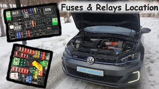 VW GTE ALL Fuse Box &amp; Relay Location ( Diagram ) HYBRID