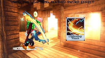 Using the Lightning Flash Sword Effect (Blockman GO Adventures)