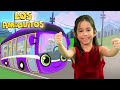 Las Ruedas del Autobús con Eva cancion infantil | Los Amiguitos Canciones Infantiles
