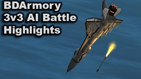 KSP/BDArmory - 3v3 AI Air Combat Highlights