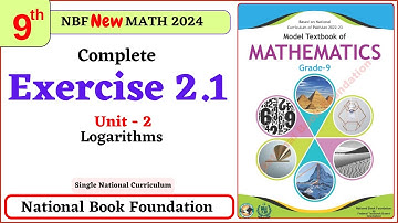 Class 9 Maths Chapter 2 Exercise 2.1 New Book| National Book Foundation Class 9 Maths |MathPhysics