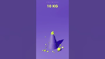 0.1 Vs 10000 KG Heavy Ball Rigid Body Simulation In Blender 3D 👁️ #blender3d #satisfying #shorts