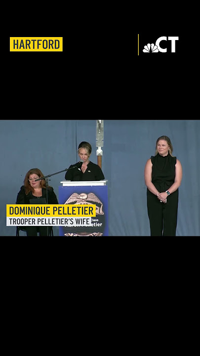 Heartbreaking words from wife of TFC Aaron Pelletier #shorts  | NBC Connecticut