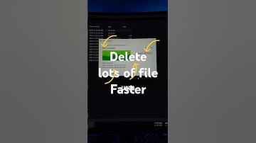 Delete lots of file Faster #delete #files  #storage #copy