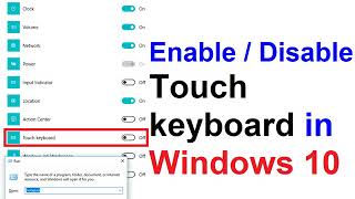 How to Enable and Disable Clickable Touch keyboard in Windows 10