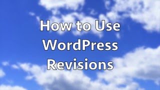 How to Use WordPress Revisions