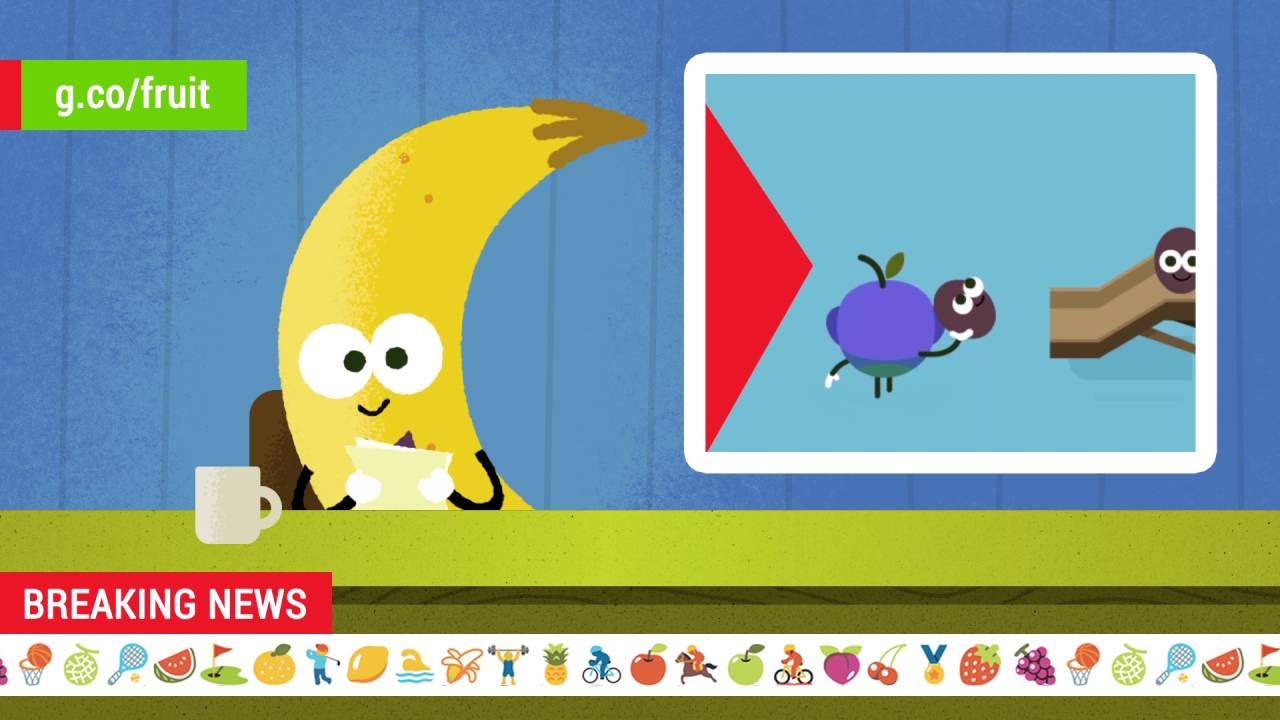 Go bananas for the 2016 Doodle Fruit Games