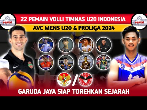 DAFTAR RESMI 22 PEMAIN TIMNAS U20 VOLLI PUTRA INDONESIA/ GARUDA JAYA DI AVC U20 &amp; PROLIGA 2024