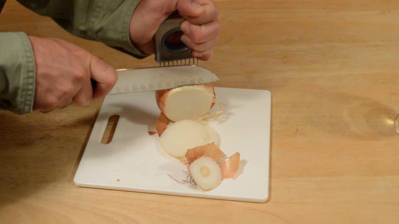 easy onion holder slicer