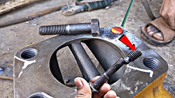 Intelligent Way of Removing Broken Bolts with Stick welding | How to Extract Broken Screws with weld