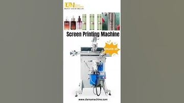 ✨DEMA Machine Semi Auto Sensor Servo Silk Screen Printing Machine for Round Metal Bottle