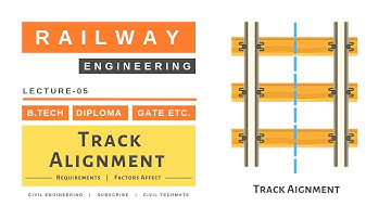 Track Alignment of Railway Line | Lecture - 05 | Railway Engineering | RBT | Civil TechMate