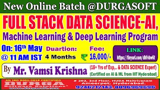 FULL STACK DATA SCIENCE Online Training DURGASOFT