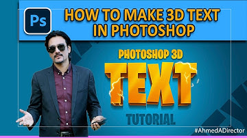How to make 3d text in photoshop - Ahmed Afridi