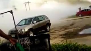 Video which captured gas flaring in Abule Ado hours before the explosion surfaces