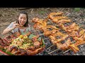 Roasted Tasty Chicken Wings With Papaya Salad Eating So Delicious Recipe