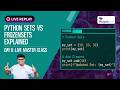 Python Sets vs Frozensets Explained | Day 8 (Live Masterclass) #python #frozensets #sets