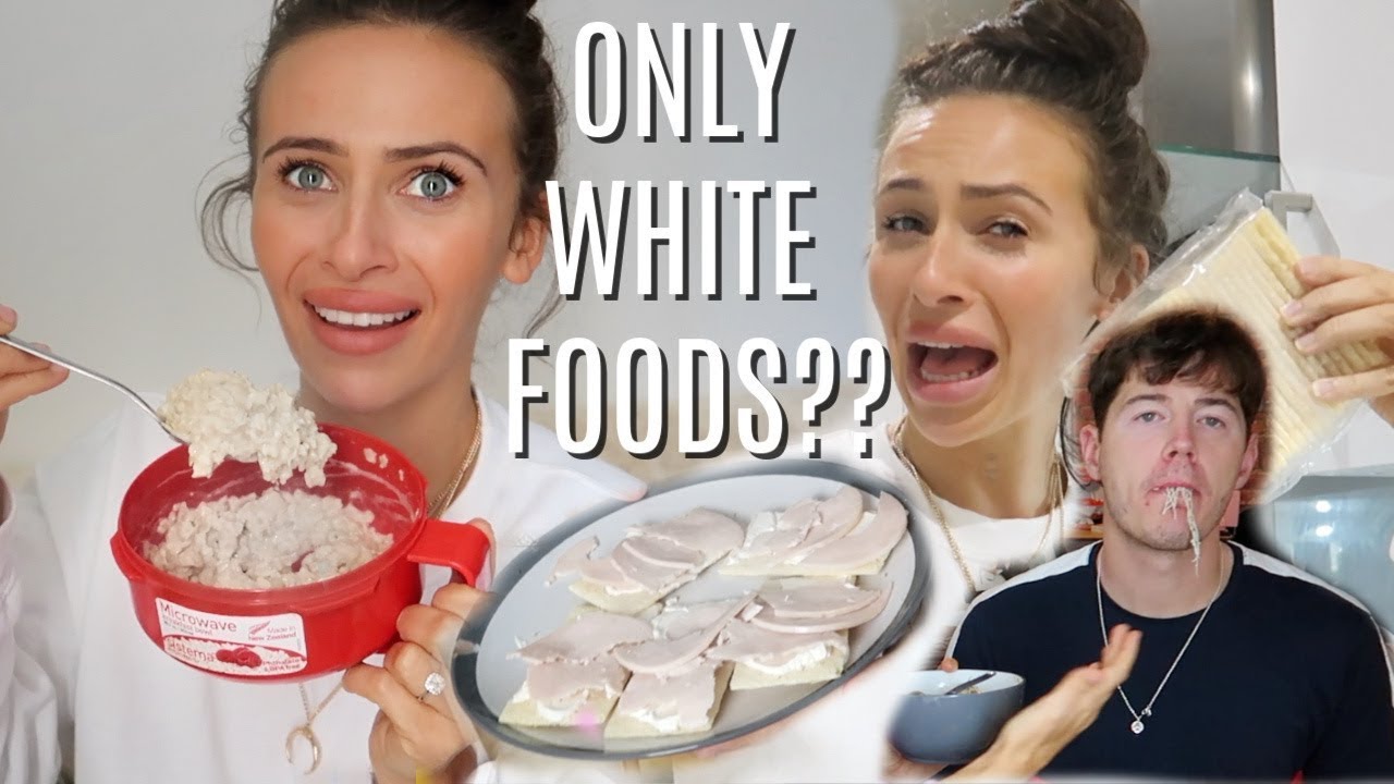 I only ate WHITE foods for 24 HOUR CHALLENGE *difficult*