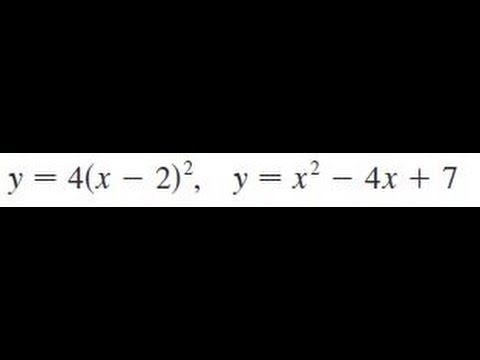 Y 4 X 2 2 Y X 2 4x 7 Youtube Y 4 X 2 2 Y X 2 4x 7 Youtube