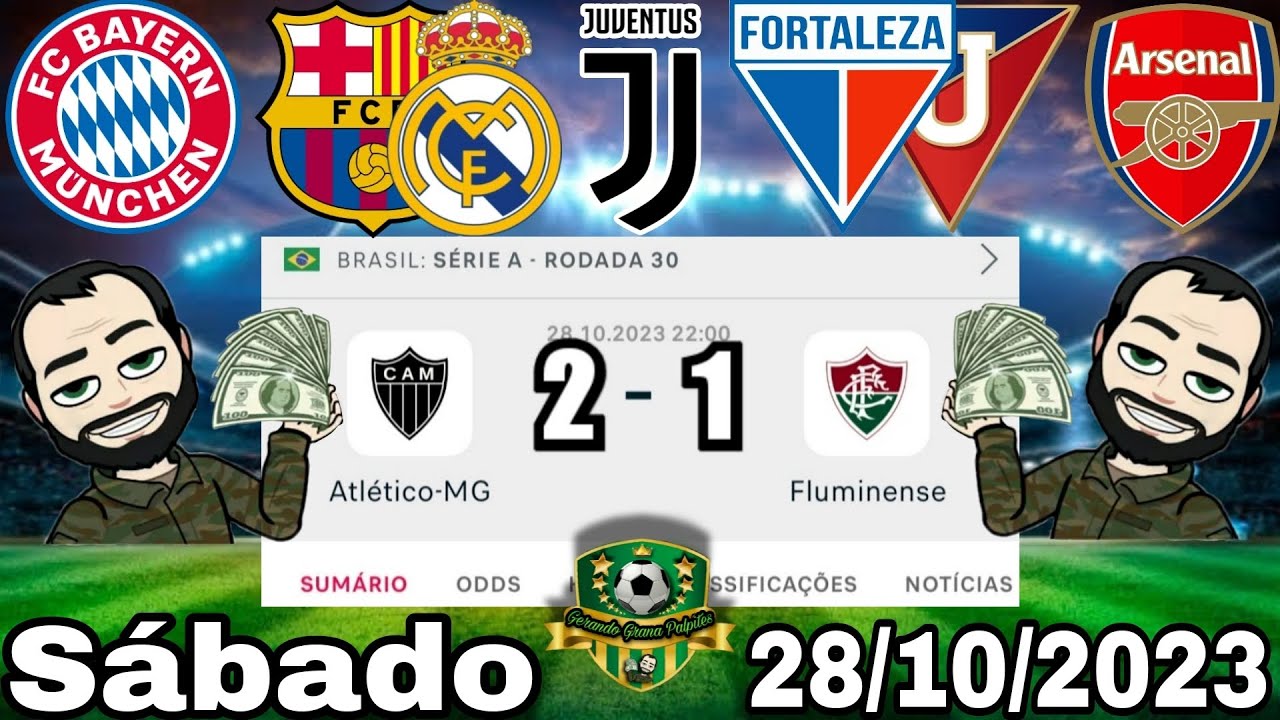 Palpites de futebol dos jogos de sábado, 28/10/2023. #esporte #futebol