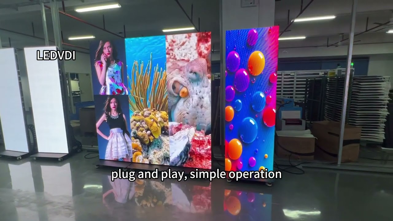 Full color poster led display screen 