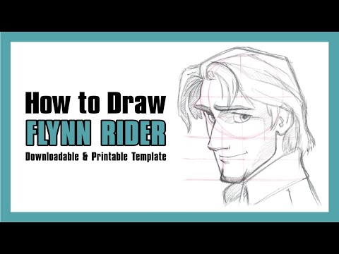 Flynn Rider Rizz Drawing Flynn Rider Line Drawing