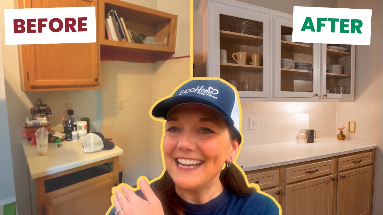 Before and After Kitchen Cabinet Refacing — Dallas, TX - YouTube