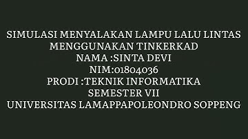 Simulasi membuat Lampu Lalu Lintas Menggunakan Tinkercad
