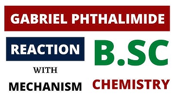 Gabriel Phthalimide Synthesis with Mechanism | BSC Chemistry | Amines