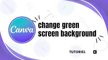 How to change green screen background in canva