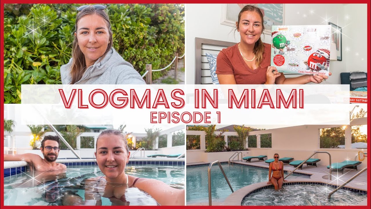CHRISTMAS IN MIAMI - Vlogmas 2020 Episode 1. Morning Routine, Advent Calendar, Work & Sunset Hot-Tub