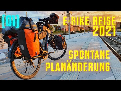 [01] E-Bike Urlaub 2021 | Anreise und spontane Planänderung | E-Bike völlig überladen