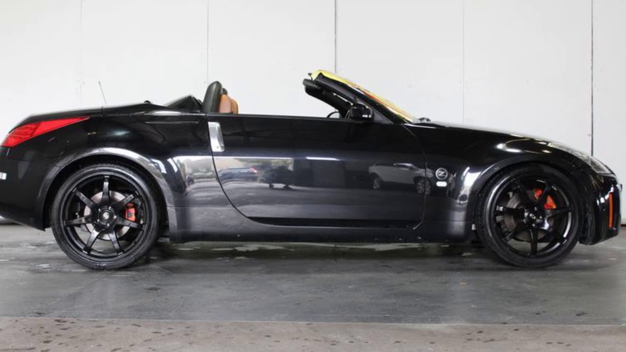 2006 nissan 350z z33 my06 upgrade roadster touring black 5 speed2006 nissan 350z z33 my06 upgrade roadster touring black 5 speed automatic convertible