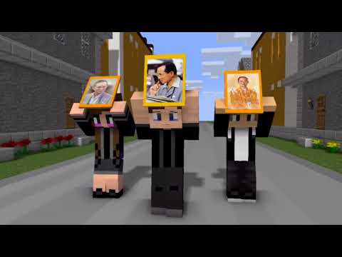 รูปที่มีทุกบ้าน minecraft Animation เรารักในหลวง ร.๙ ขอพระองค์ทรงเสด็จสู่สวรรคาลัย