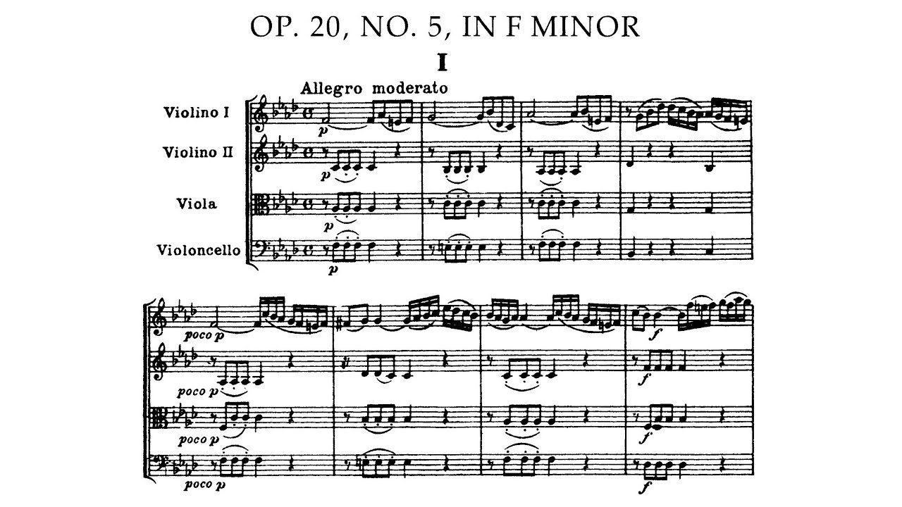 Joseph Haydn - String Quartet in F Minor, Op. 20 No. 5