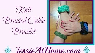 Knit Braided Cable Bracelet