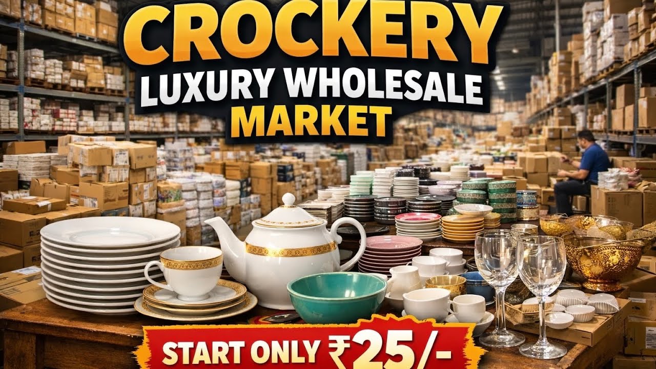 Mall वाली Kitchen and crockery Wholesale | Cheapest Crockery Item Wholesale Market Delhi 2026