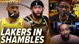 Shannon Sharpe \& Gilbert Arenas react to LeBron \& Lakers loss to Jimmy Butler-less Heat | Nightcap