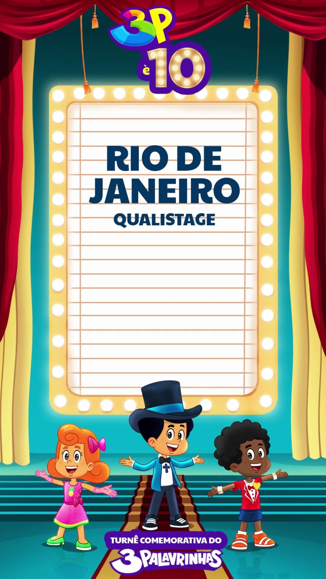 ? Já temos as datas e cidades da Turnê 3P é 10! Acesse o link da descrição e garanta o seu ingresso!